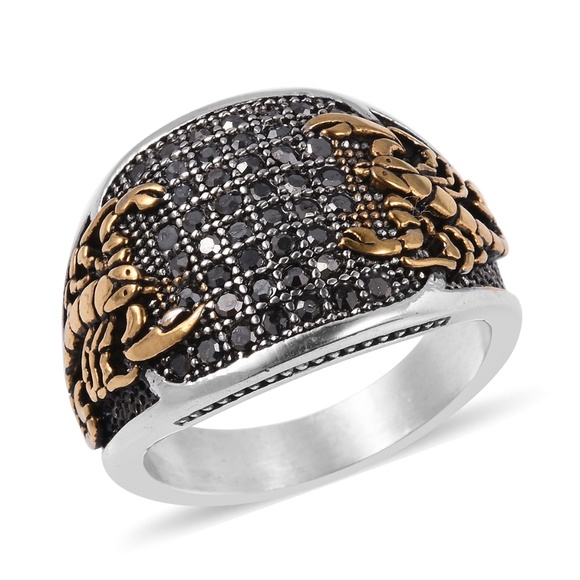 Other - Grey Austrian Crystal Black Oxidized, ION Plated Y